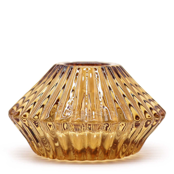 Dwustronny Świecznik Kwiat - Antyczny Bursztyn